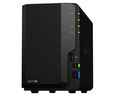 Synology DS218+ 20TB 2 Bay NAS SolutionInstallée avec 20 TB Seagate IrownWolf Disques Synology