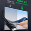 32" Television UGREEN 8K Câble HDMI 2.1 8K 60Hz 4K 120Hz Haute Vitesse 48 Gbps Supporte 3D eARC HDR UGREEN