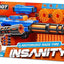 Jouets et Jeux X-Shot Insanity Rage Fire Gatling Blaster avec ceinture de fléchettes et 72 fléchettes Blaster Gatling Insanity X-Shot