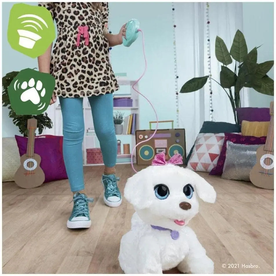 FURREAL furReal, GoGo mon chiot qui danse, jouet interactif, animal électronique dansant, plus de 50 sons et réaction FURREAL