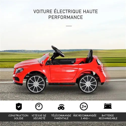 voiture pour enfant LALAHO Voiture Véhicule électrique Enfant 12V avec télécommande à 2,4 GHz,V. Max. 2,8 Km/h télécommande Effets sonores LALAHO