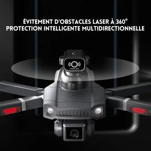 Appareils électroniques le-idea IDEA12 Drone avec 2 Caméras, Mini Drones avec Évitement Actif d'obstacles Drone Caméra Électrique Réglable, RC Drones WiFi FPV Transmission DJI