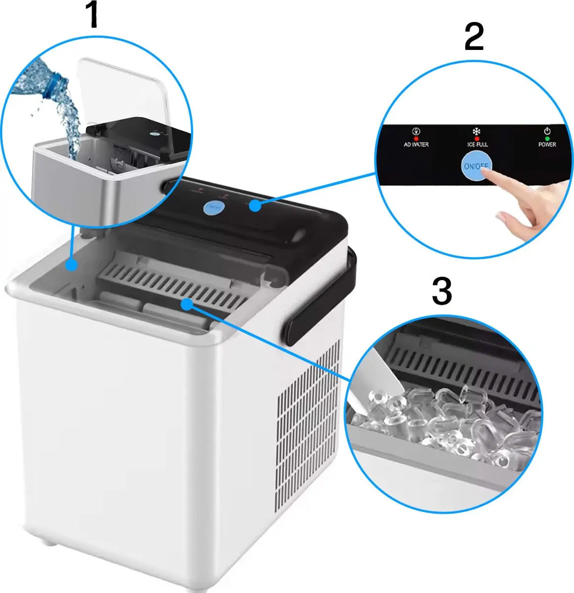 machine à glaçons - machine à glaçons, machine a glacon portable TECIN HOLDING