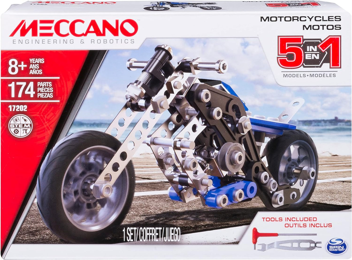 jouet Meccano Moto 5 Modèles Meccano