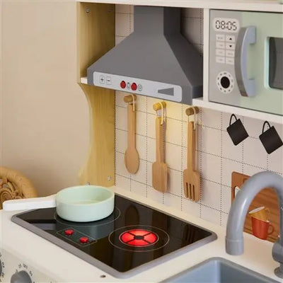 cuisine pour enfant sweeek Cuisine pour enfant panneau accessoires inclus hotte plaque de cuisson micro-ondes électroniques Fnac