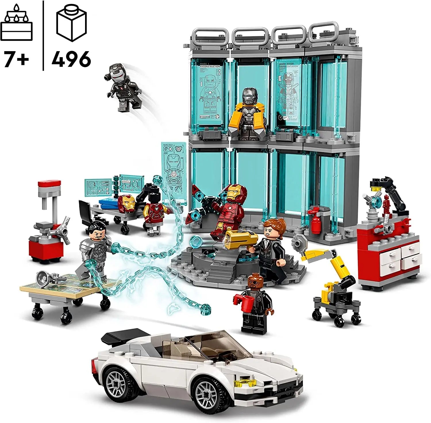 76216 - LEGO Marvel - L’Armurerie d’Iron Man lego