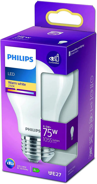 Ampoules LED 75W E27 WW A60 8718699763251 philips Philips