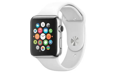 Apple watch en acier inoxydable de 38 mm avec Bracelet Sport blanc 0190198805942 Apple Computer, Inc