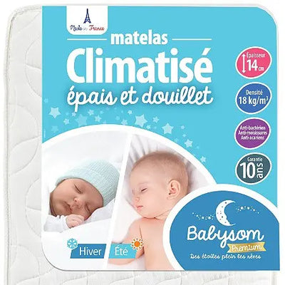 Babysom - Matelas Bébé Climatisé | 70x140 cm PoKéMoN