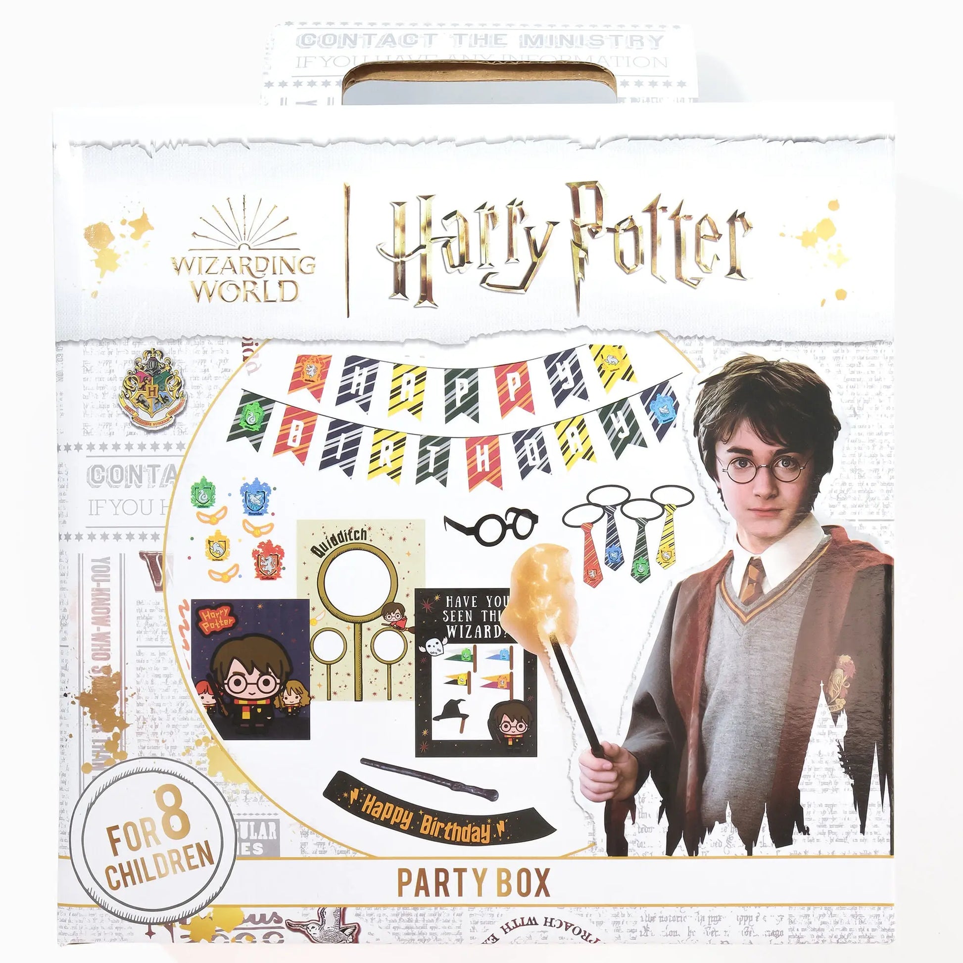 Boîte d’accessoires de fête d’anniversaire pour 8 enfants Harry Potter TECIN-PRINCIPALE