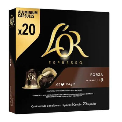 Café capsules Compatibles Nespresso forza intensité 9 L'OR ESPRESSO TECIN-PRINCIPALE