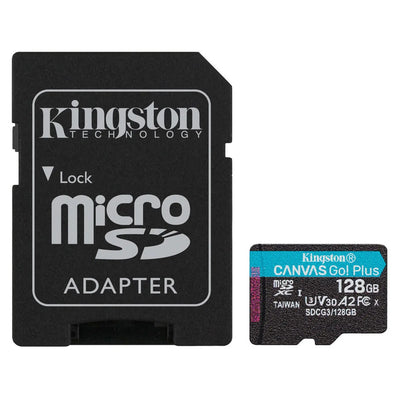 Carte Mémoire Micro SD avec Adaptateur Kingston SDCG3 Noir KINGSTON