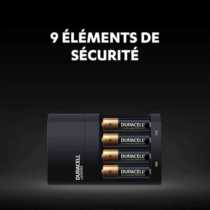 Chargeur de batterie Duracell HI-Speed value + 4 piles Duracell (1300mAh)  5000394118577 DURACELL