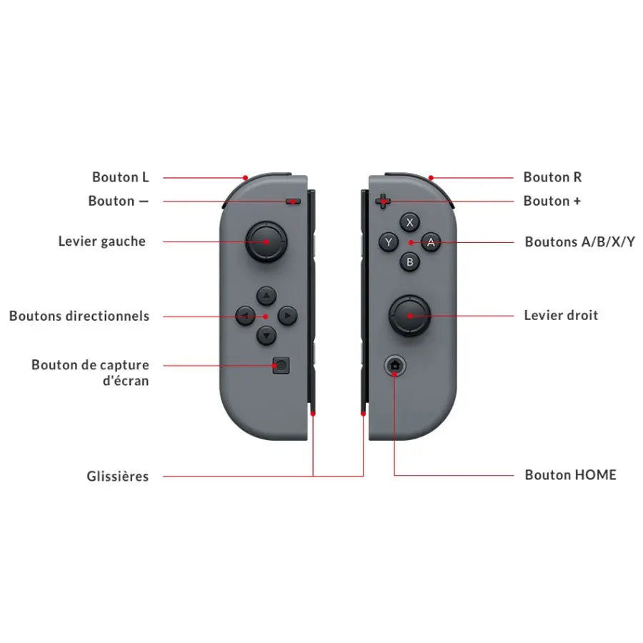 Console Nintendo Switch avec paire de Joy-Con Gris nintendo
