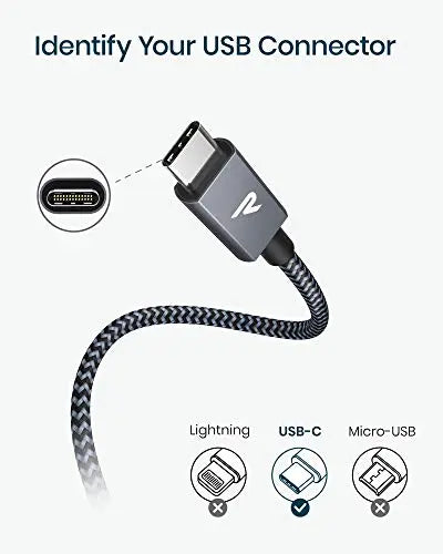 Câble USB-A/C vers USB-C/Micro-USB/Lightning – 2m, USB-C