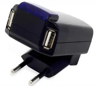 EU Plug fatboy ADAPTATEUR SECTEUR 2X USB NOIR Adaptateur Universel CLEVERLINE