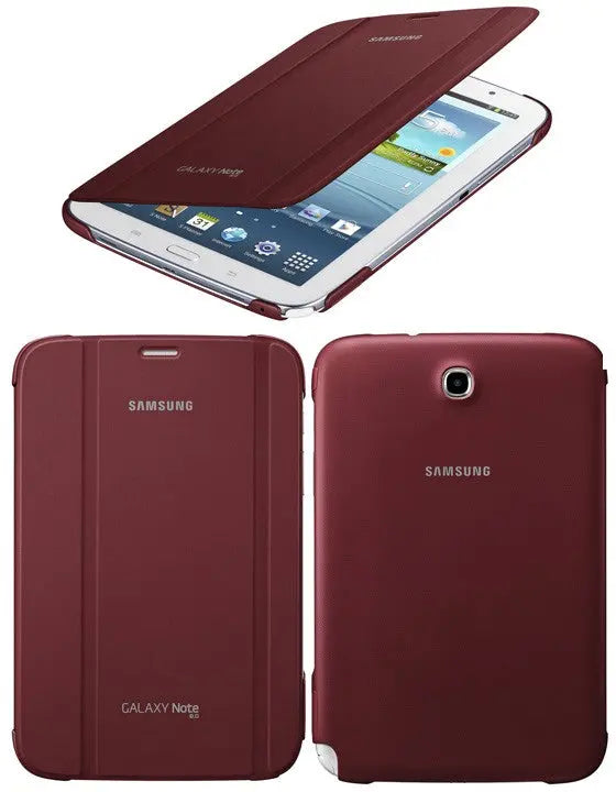 Housse de Protection et Support Book Cover Samsung EF-BN510BREGWW - Couleur Rouge Bordeaux pour Samsung Galaxy Note Samsung