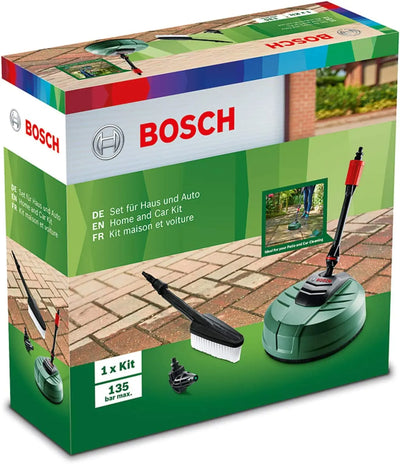 Kit de nettoyage Bosch Nettoyeur haute pression pour maison et voiture (avec nettoyeur de surfaces et patios Bosch