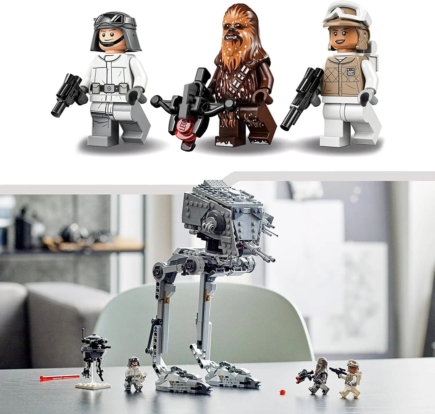 LEGO 75322 Star Wars at-St de Hoth, Set de Construction Droïde avec Minifigure Chewbacca lego