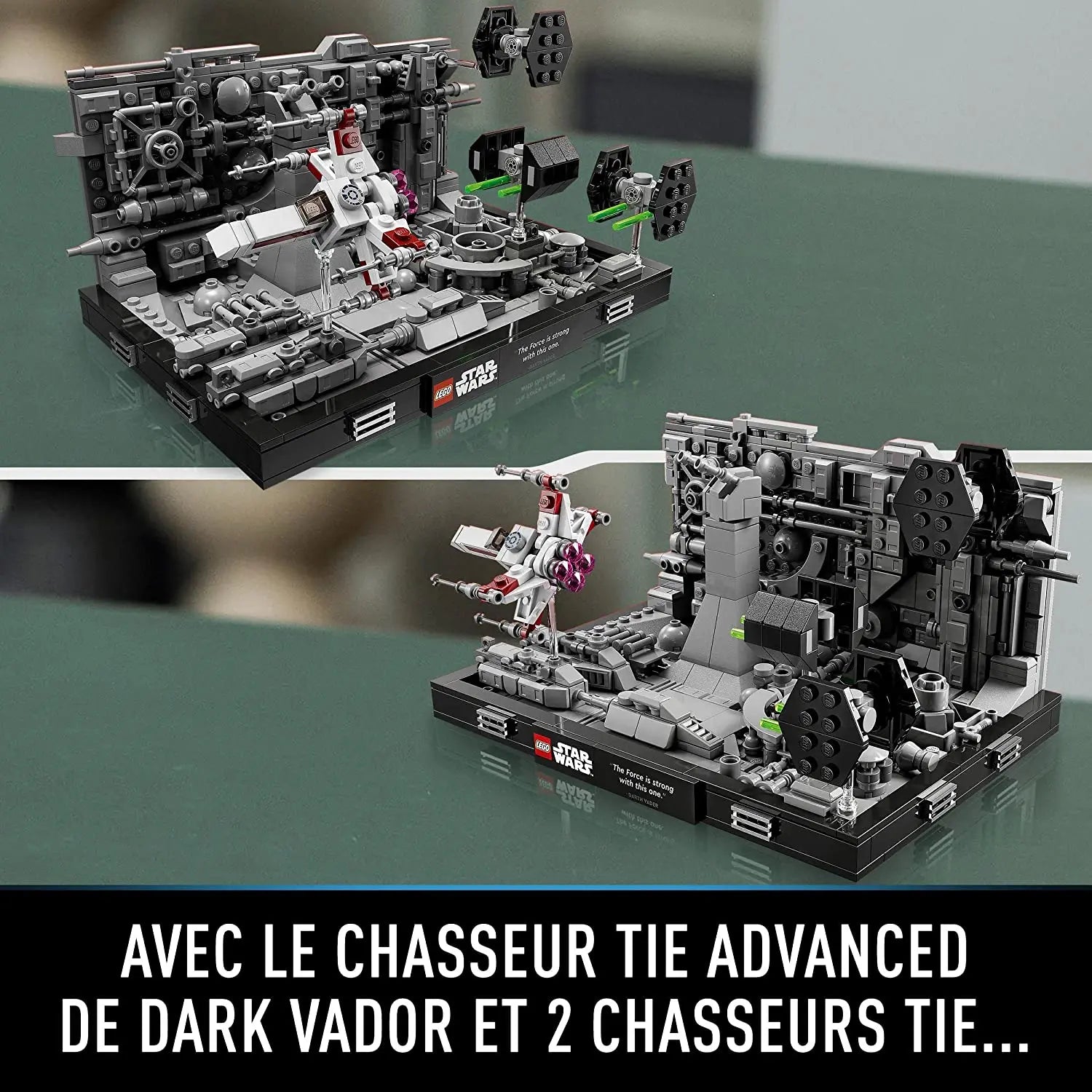 Lego 75329 Star Wars Diorama de la Poursuite dans Les Tranchées de lÉtoile de la Mort, Maquette à Construire pour Adulte, avec X-Wing et Chasseur TIE 5702017155555 lego