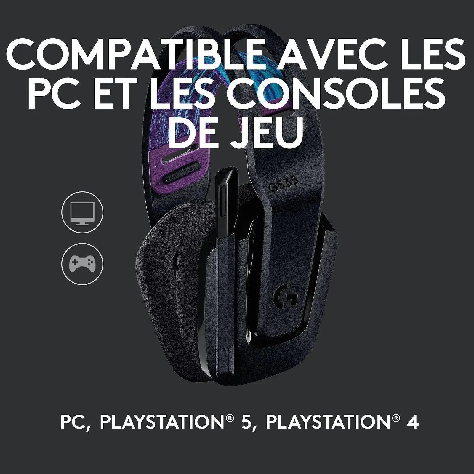 Casque de Gaming sans fil compatible avec : Playstation PS4/PS5, PC et  Nintendo