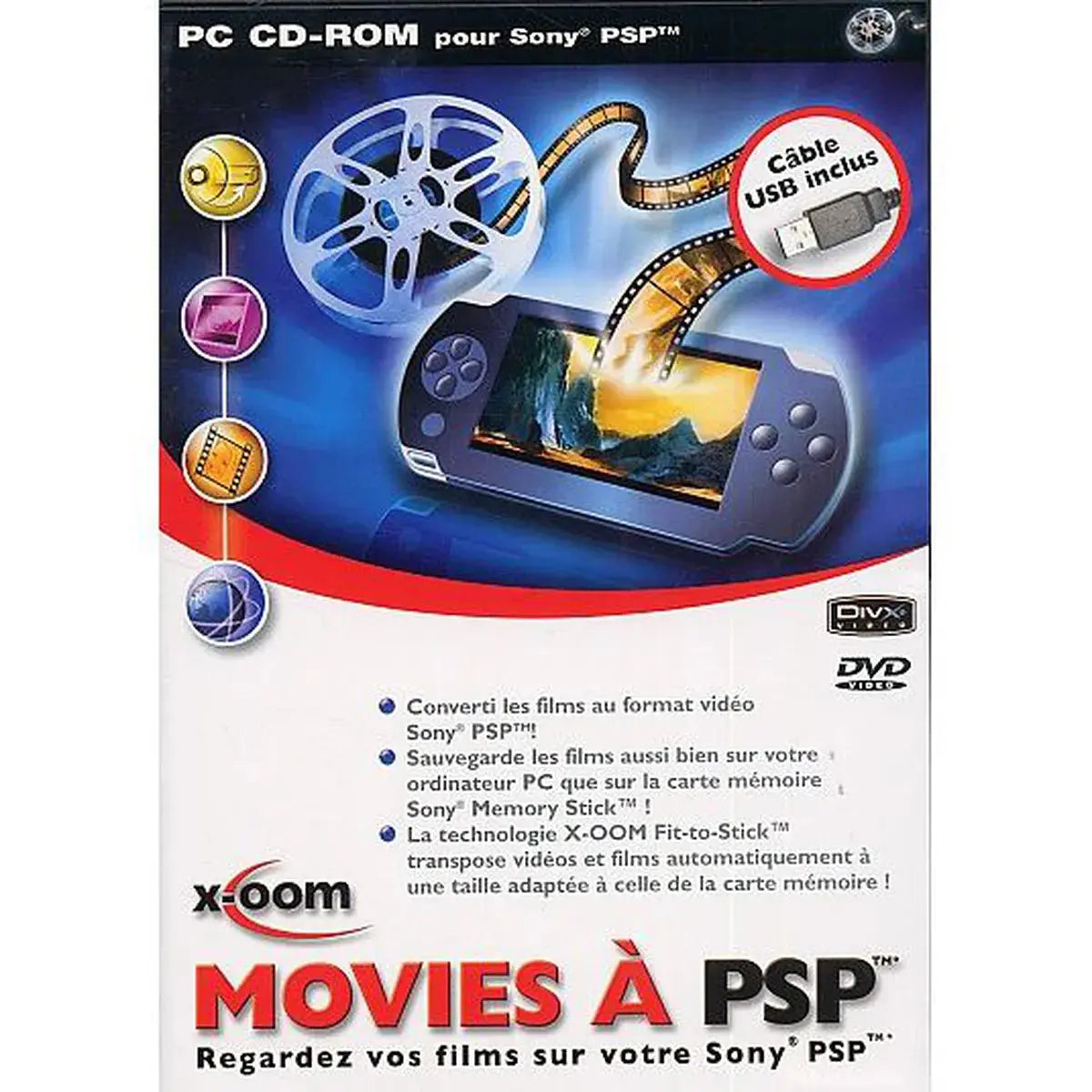 MOVIES A PSP + CABLE USB TECIN-PRINCIPALE