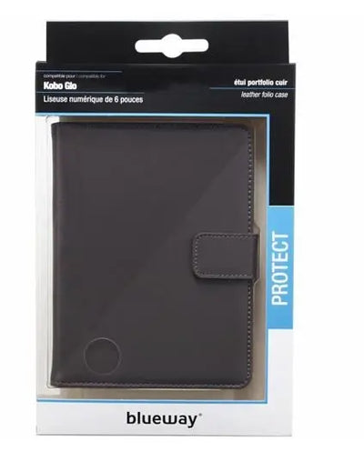 Modelabs Etui Portfolio Cuir Blueway pour liseuse numérique Kobo By Fnac Taupe Modelabs