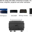 Péritel Adaptateur Péritel vers 3X RCA AdaptateurSCART à AV, SCART à A / V (2 Audio et 1 vidéo) pour DVD TV VCR Newtechno