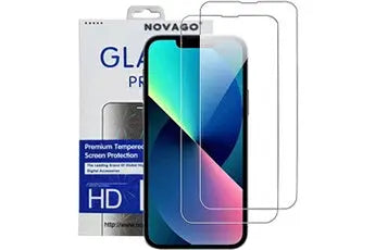 Protection écran smartphone Novago 2 films de protection écran verre trempé pour iphone 13 et iphone 13 pro NOVAGO