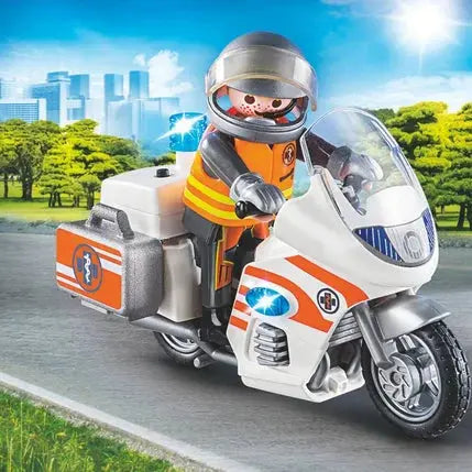 Urgentiste et moto - Playmobil Les secouristes - 70051 – TECIN HOLDING
